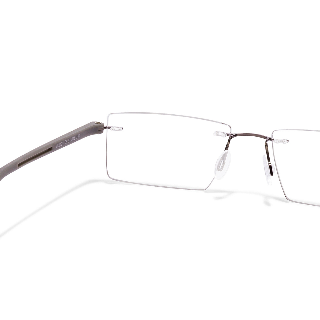 Lenskart Air Online Light Brown Rimless Rectangle left side