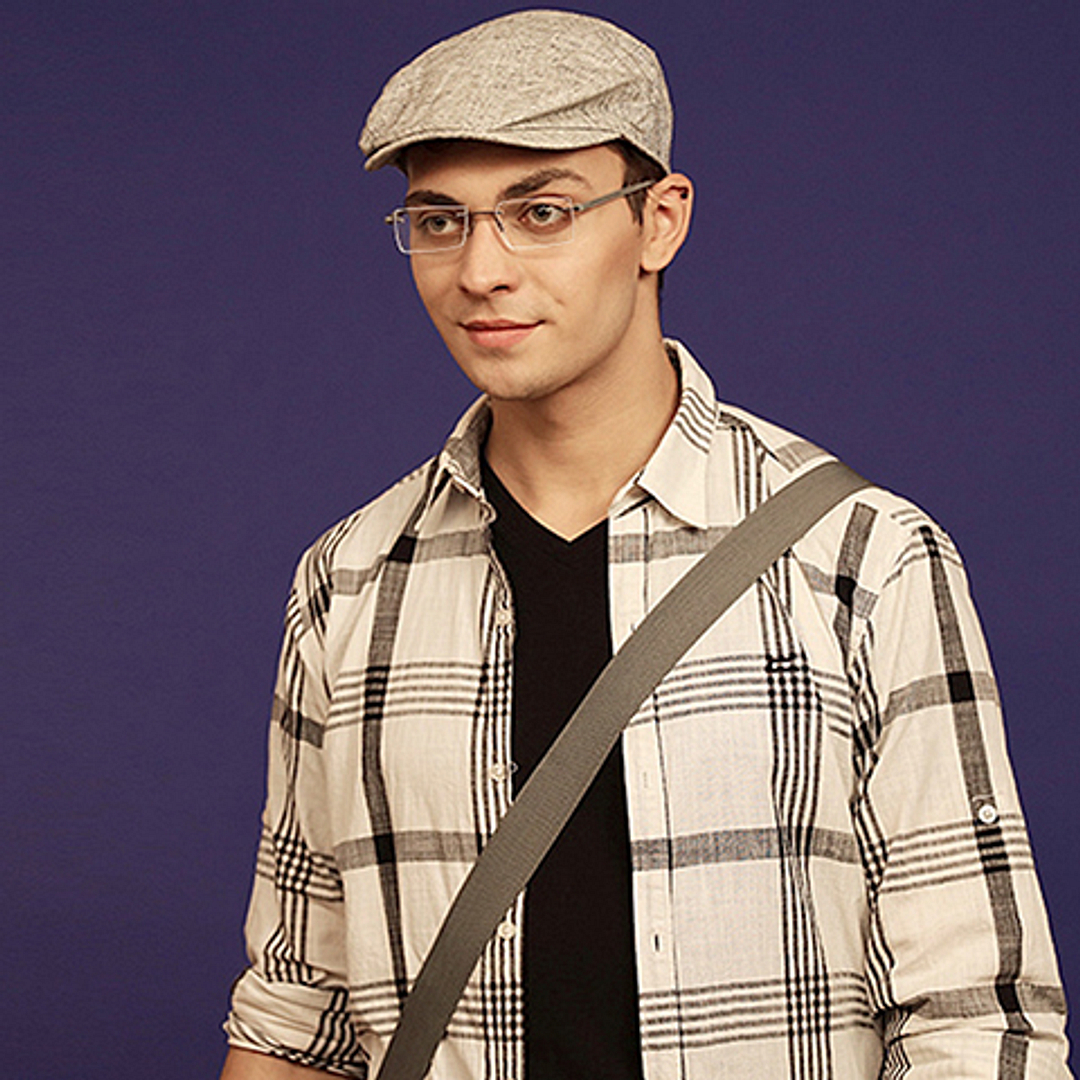 Lenskart Air Online Light Brown Rimless Rectangle left side