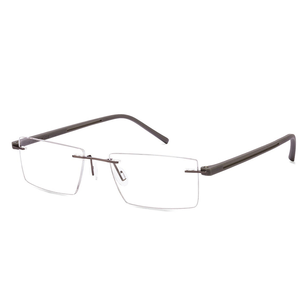 Lenskart Air Online Light Brown Rimless Rectangle right side