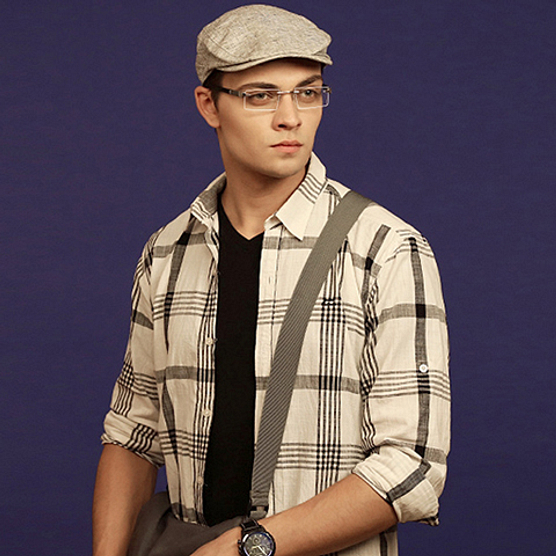 Lenskart Air Online Silver Rimless Rectangle right side