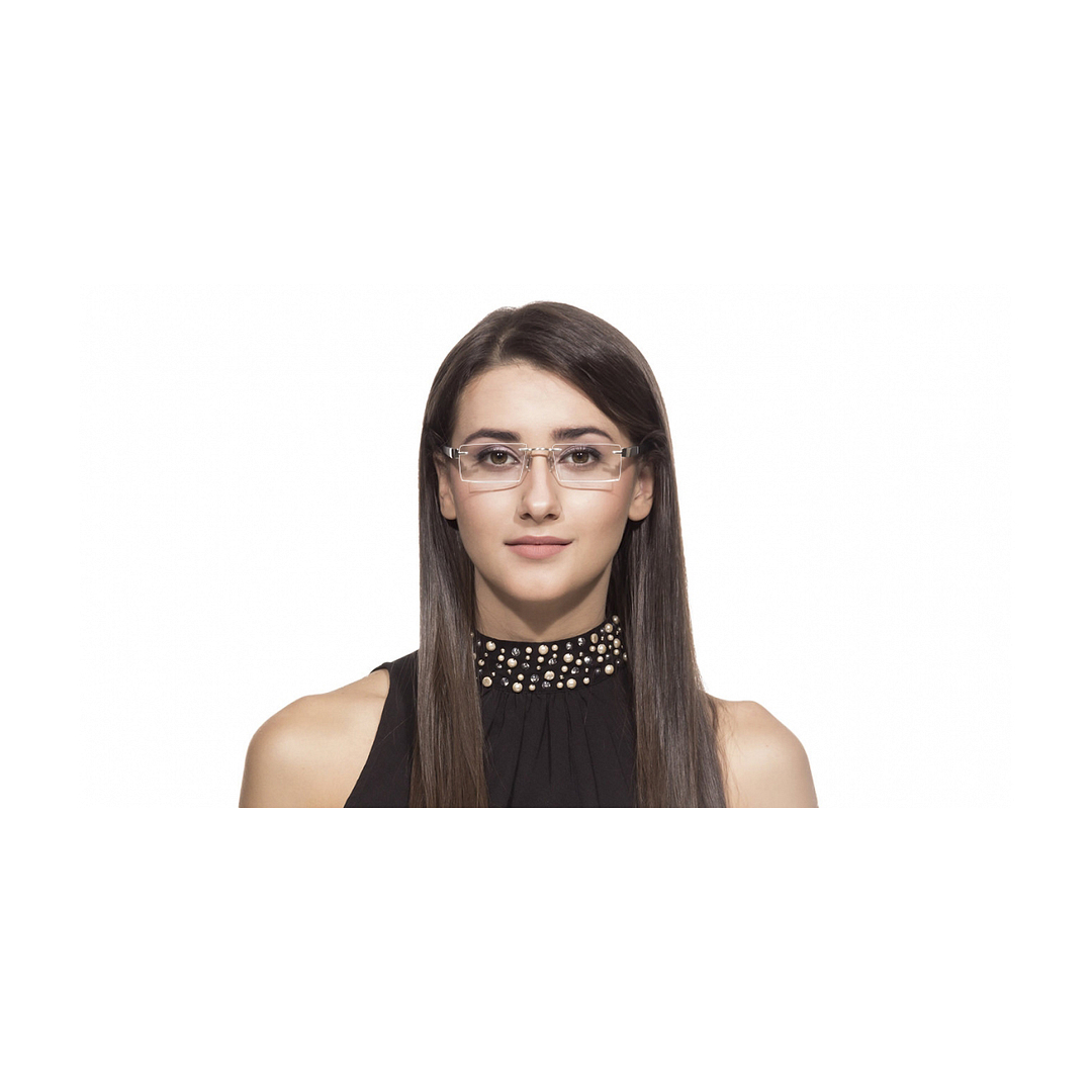 Lenskart Air Online Silver Rimless Rectangle right side