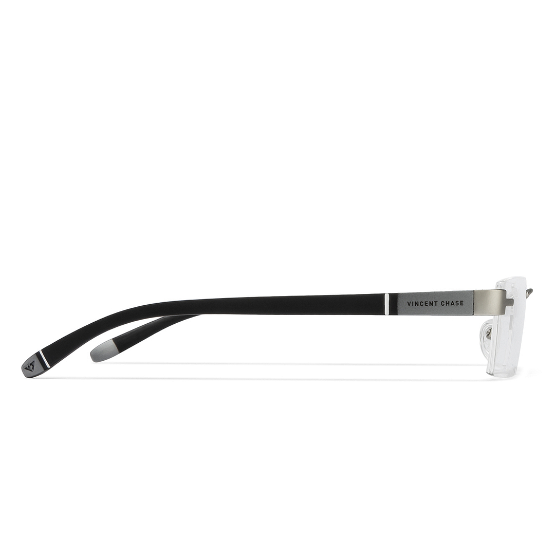 Lenskart Air Online Silver Rimless Rectangle right side