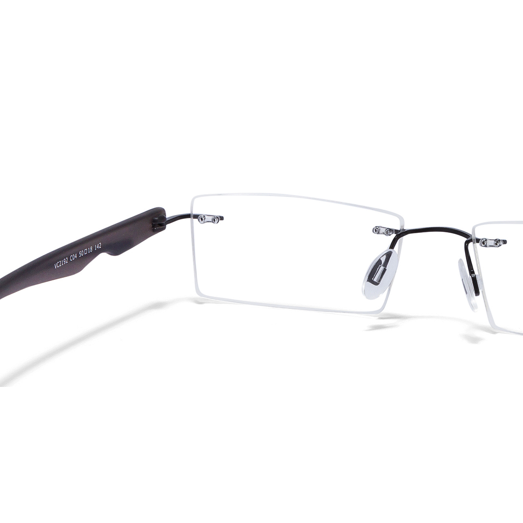 Lenskart Air Online Black Rimless Rectangle left side