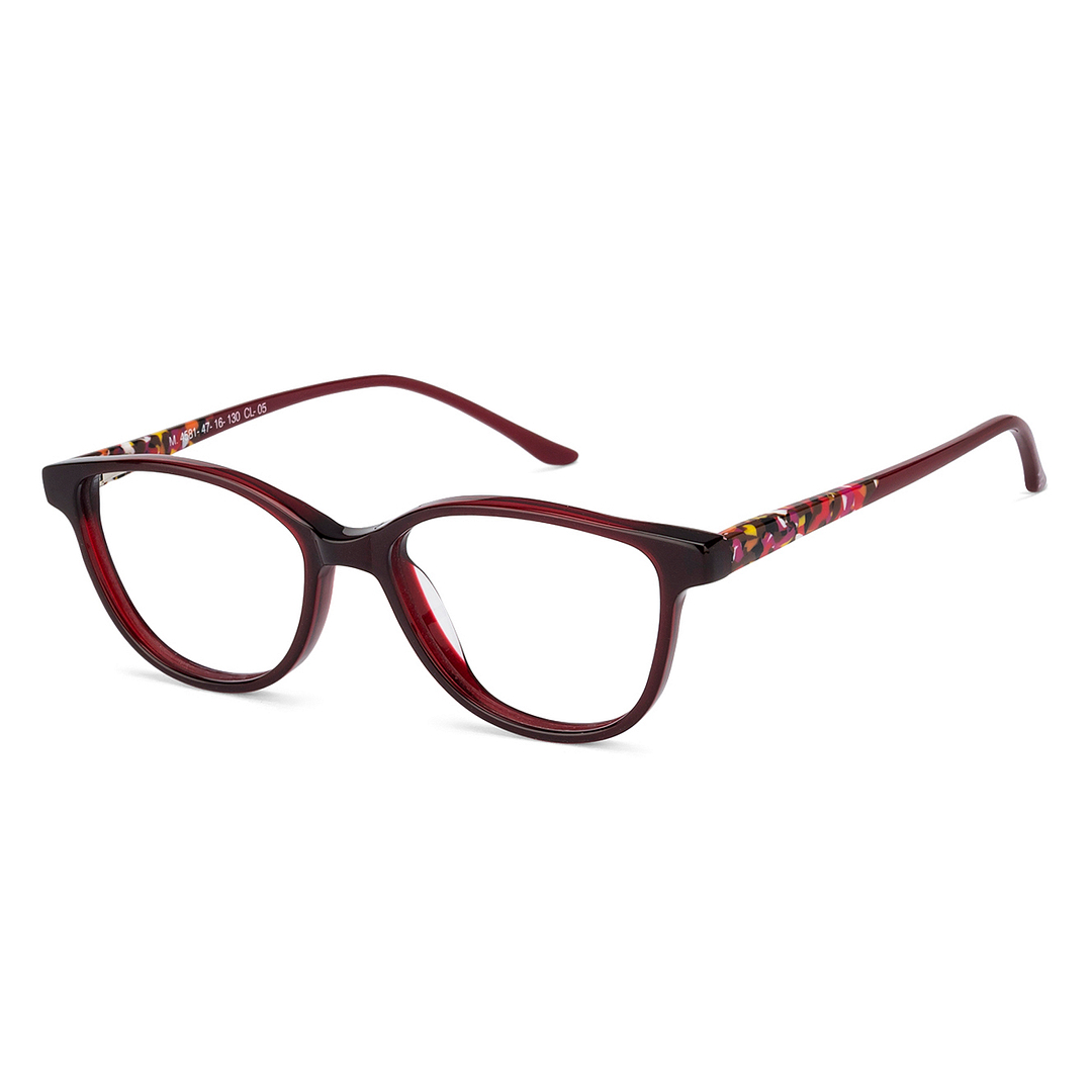 Hooper Online Red Full Rim Cat Eye left side