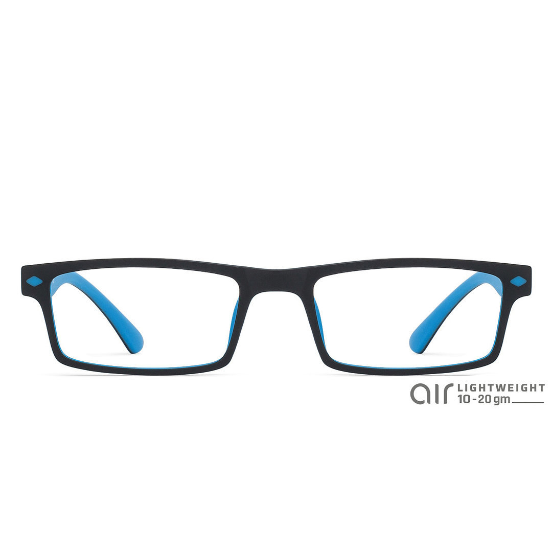Lenskart Air Online Sky Blue Full Rim Rectangle left side