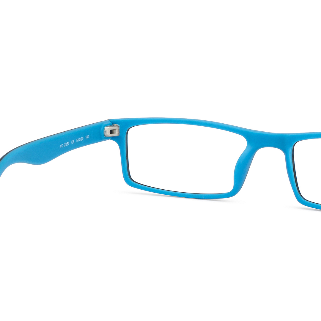 Lenskart Air Online Sky Blue Full Rim Rectangle left side