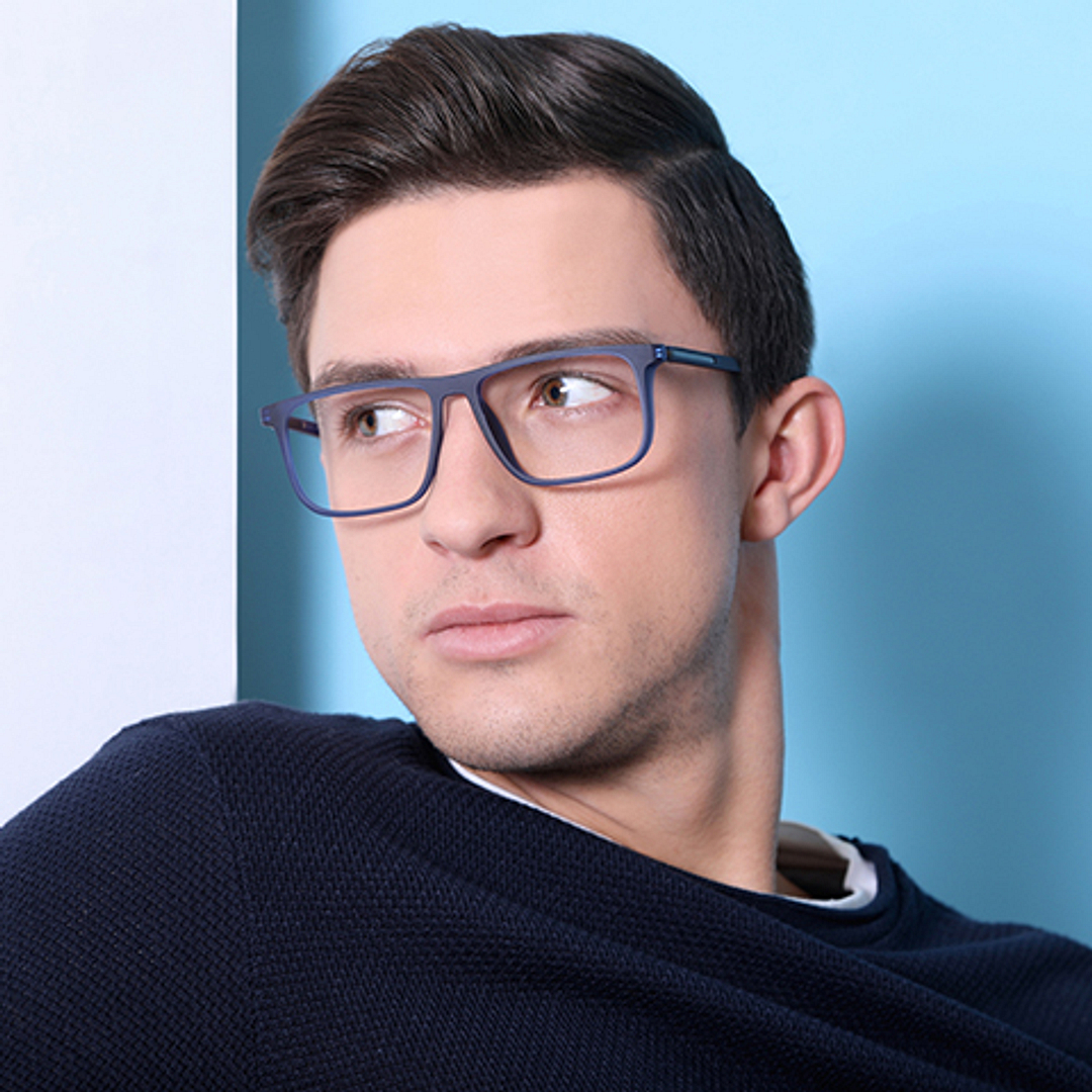 Lenskart Air Online Sky Blue Full Rim Square right side