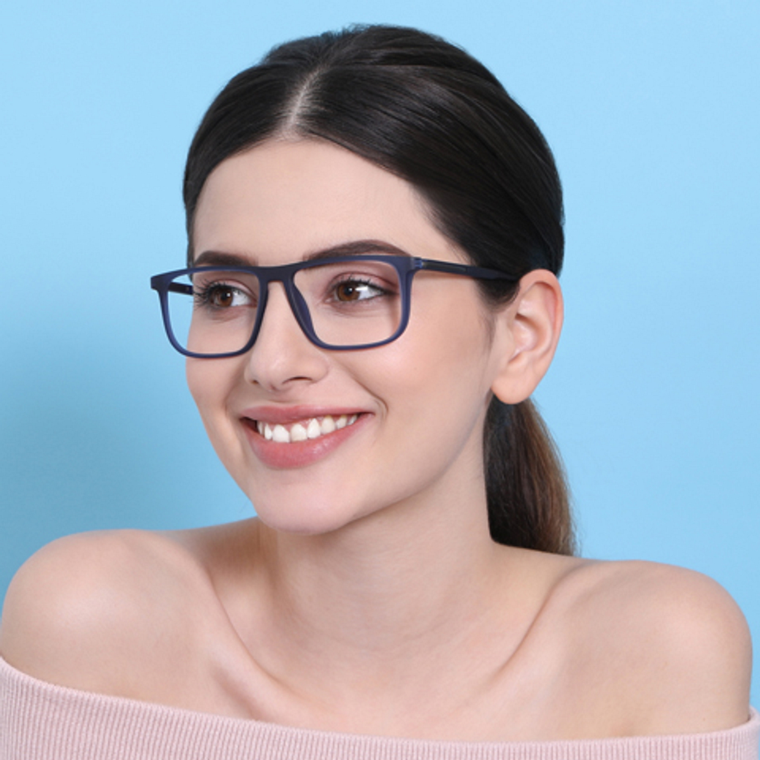 Lenskart Air Online Sky Blue Full Rim Square right side