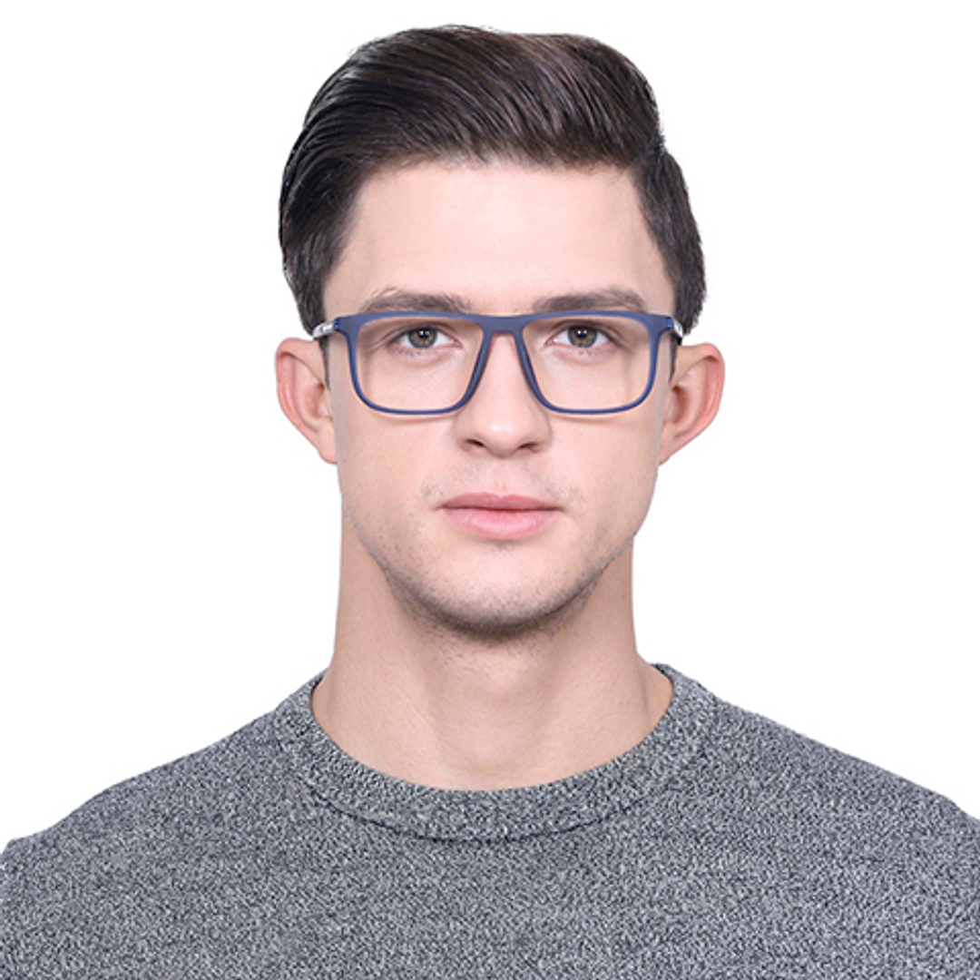 Lenskart Air Online Sky Blue Full Rim Square left side