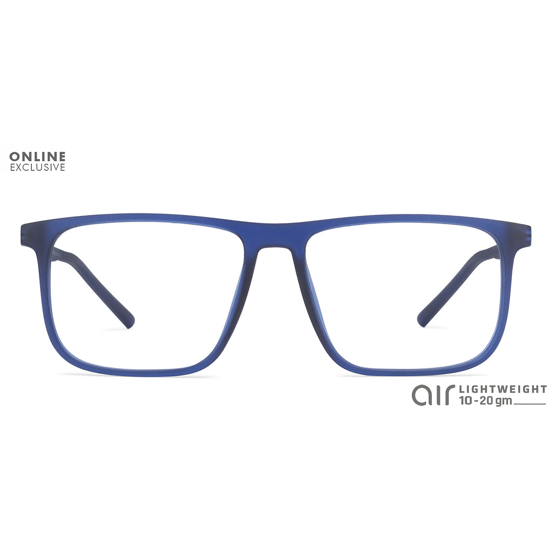 Lenskart Air Online Sky Blue Full Rim Square left side