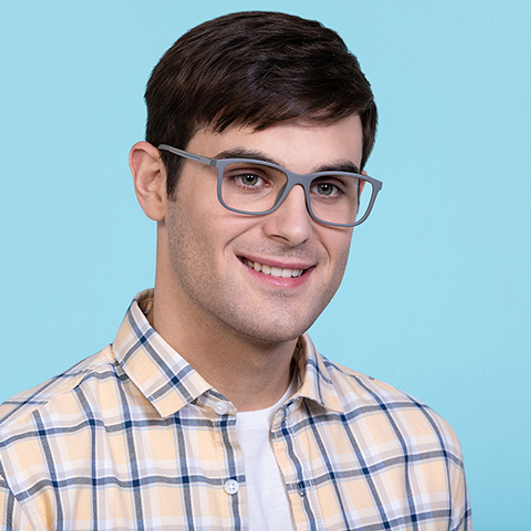 Vincent Chase Online Light Gray Full Rim Square left side