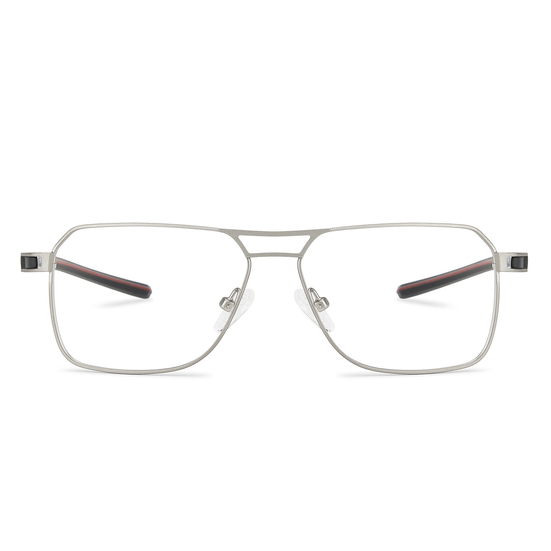 Vincent Chase Online Silver Full Rim Geometric left side