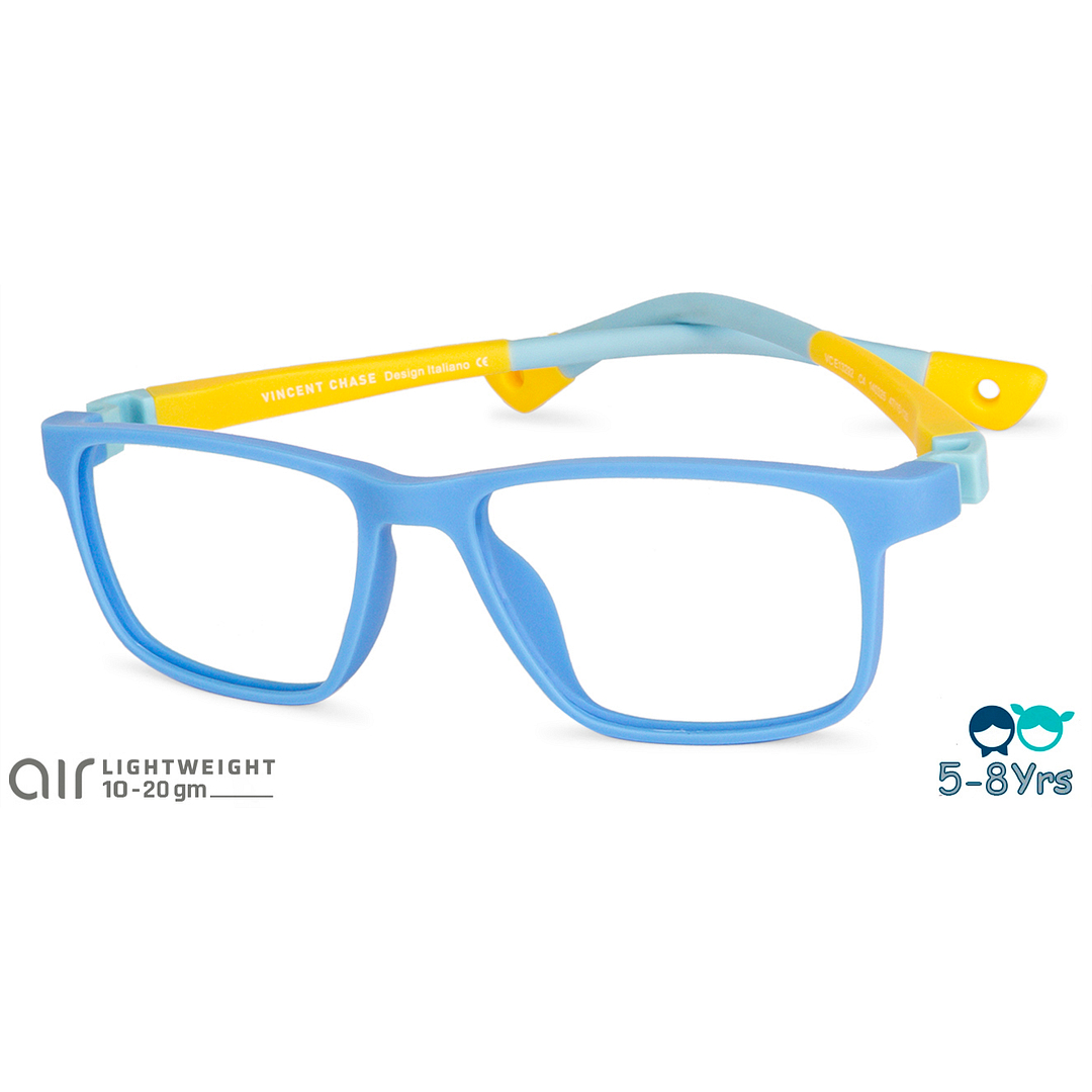Hooper Online Sky Blue Full Rim Rectangle left side