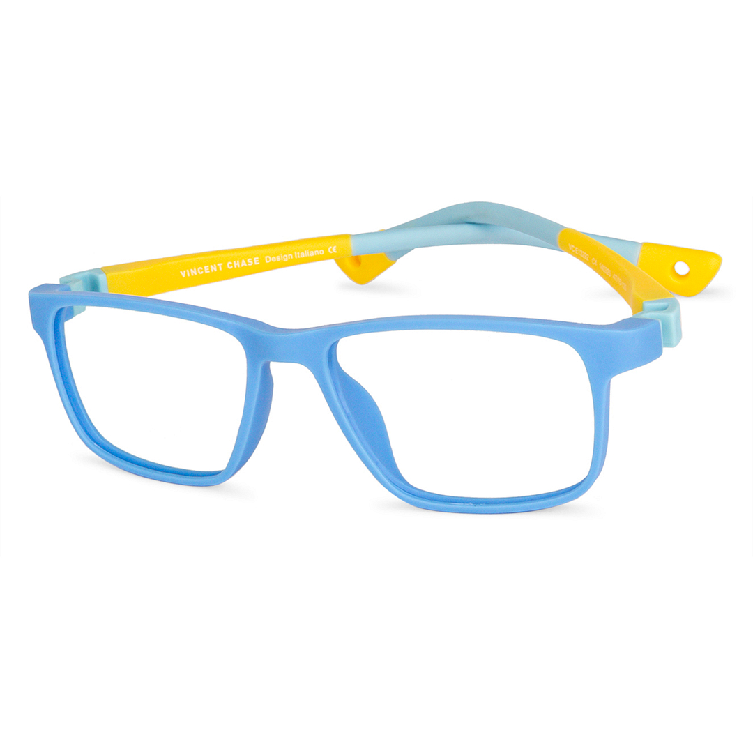 Hooper Online Sky Blue Full Rim Rectangle left side