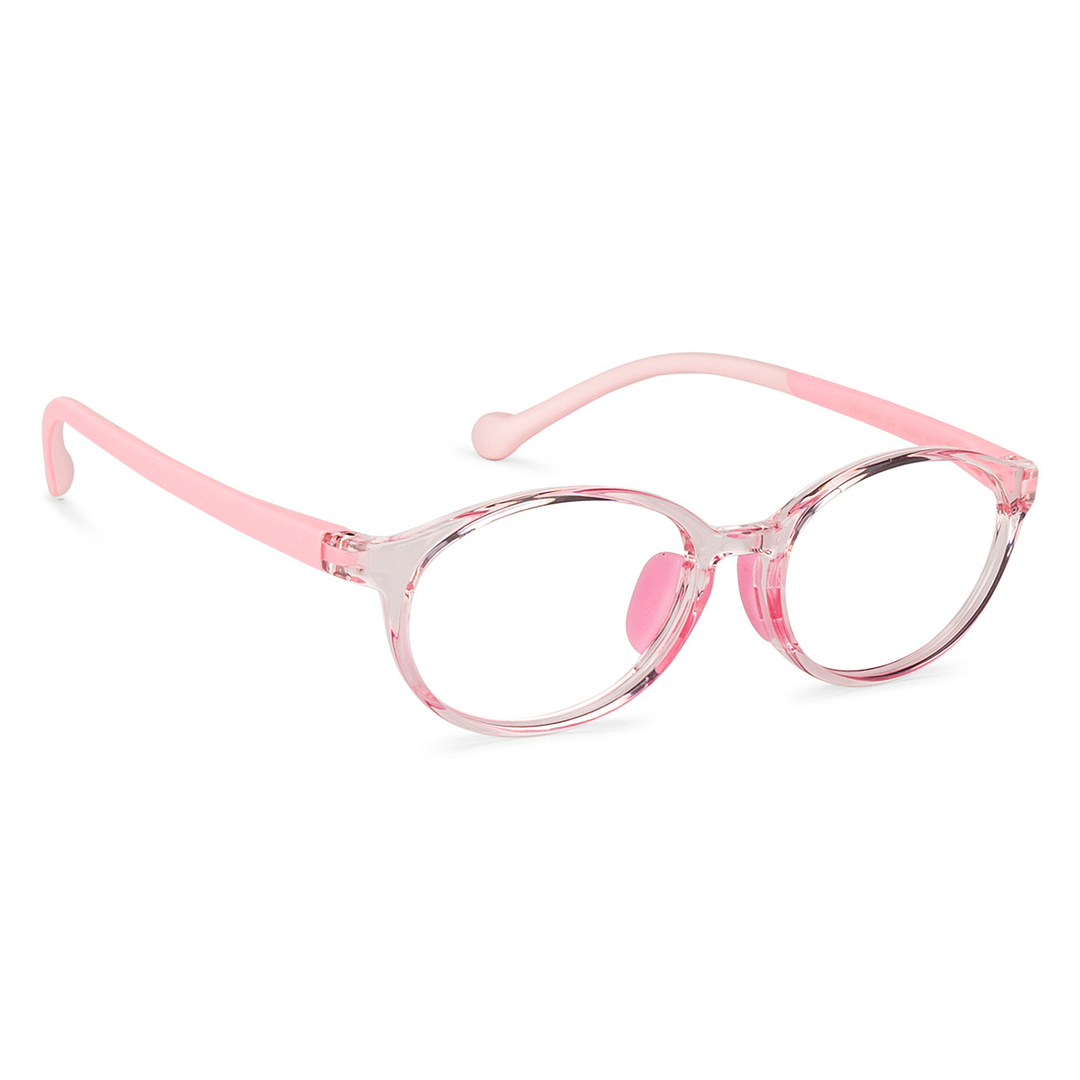 Hooper Online Pink Transparent Full Rim Round left side