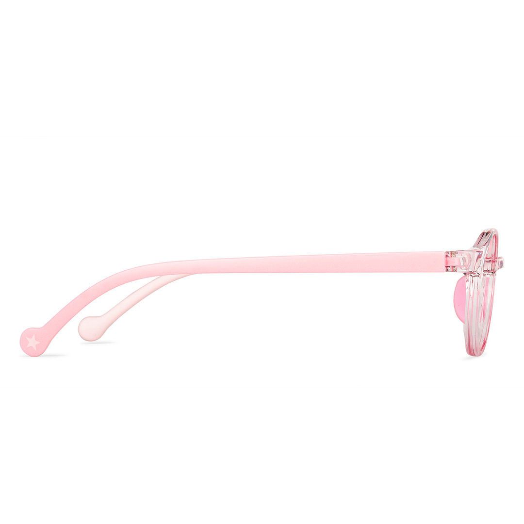 Hooper Online Pink Transparent Full Rim Round right side