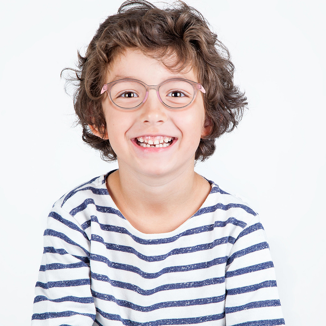 Hooper Online Pink Transparent Full Rim Round left side