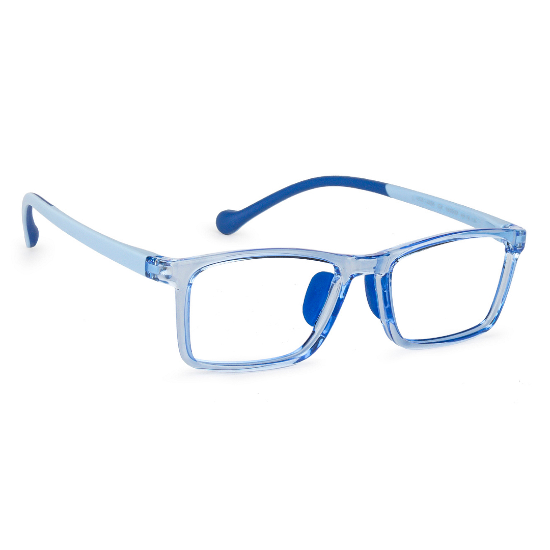 Hooper Online Blue Transparent Full Rim Rectangle left side