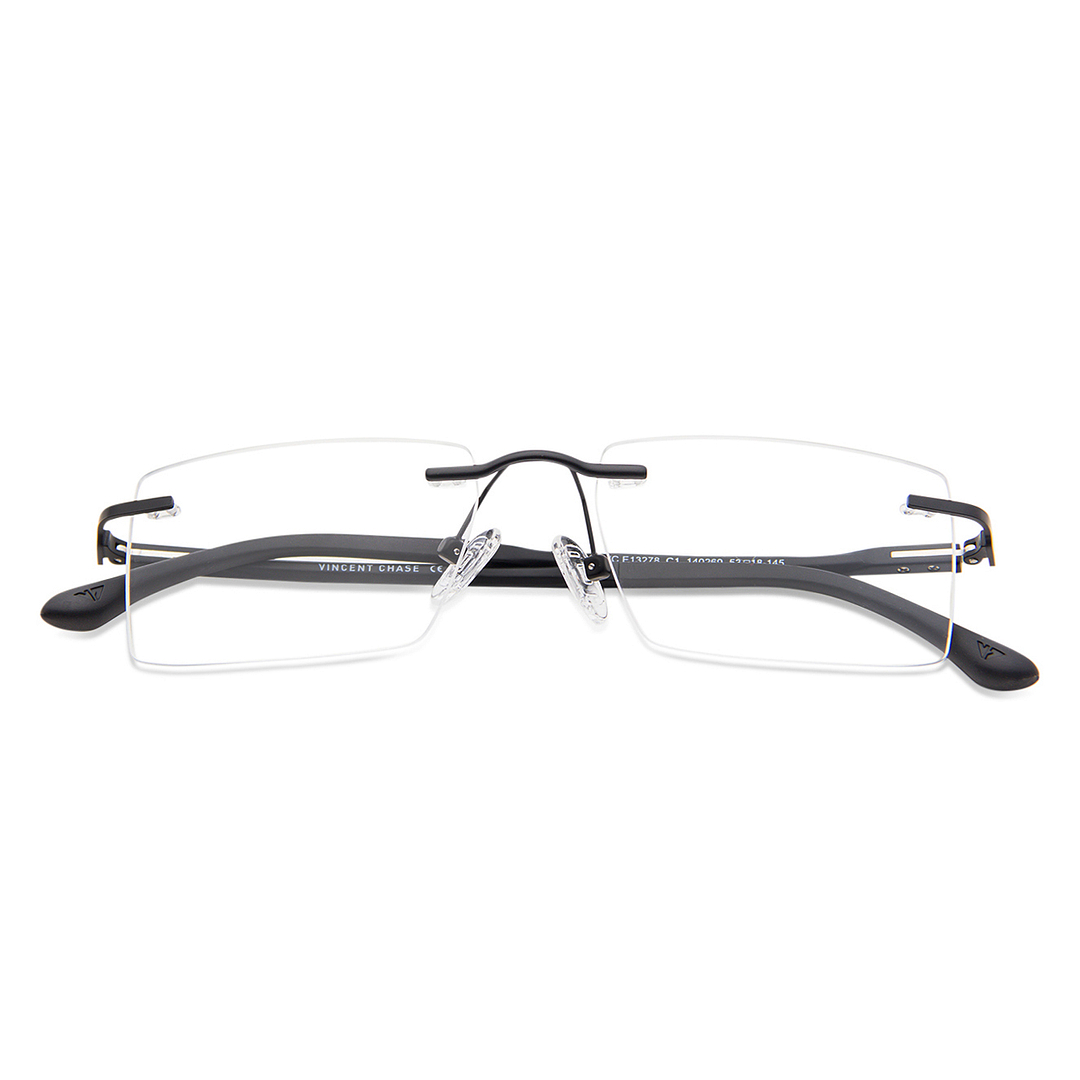 Lenskart Air Online Black Rimless Rectangle right side