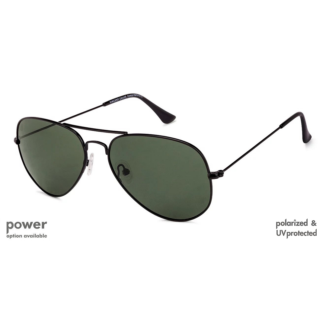 Vincent Chase Online Black Full Rim Aviator right side
