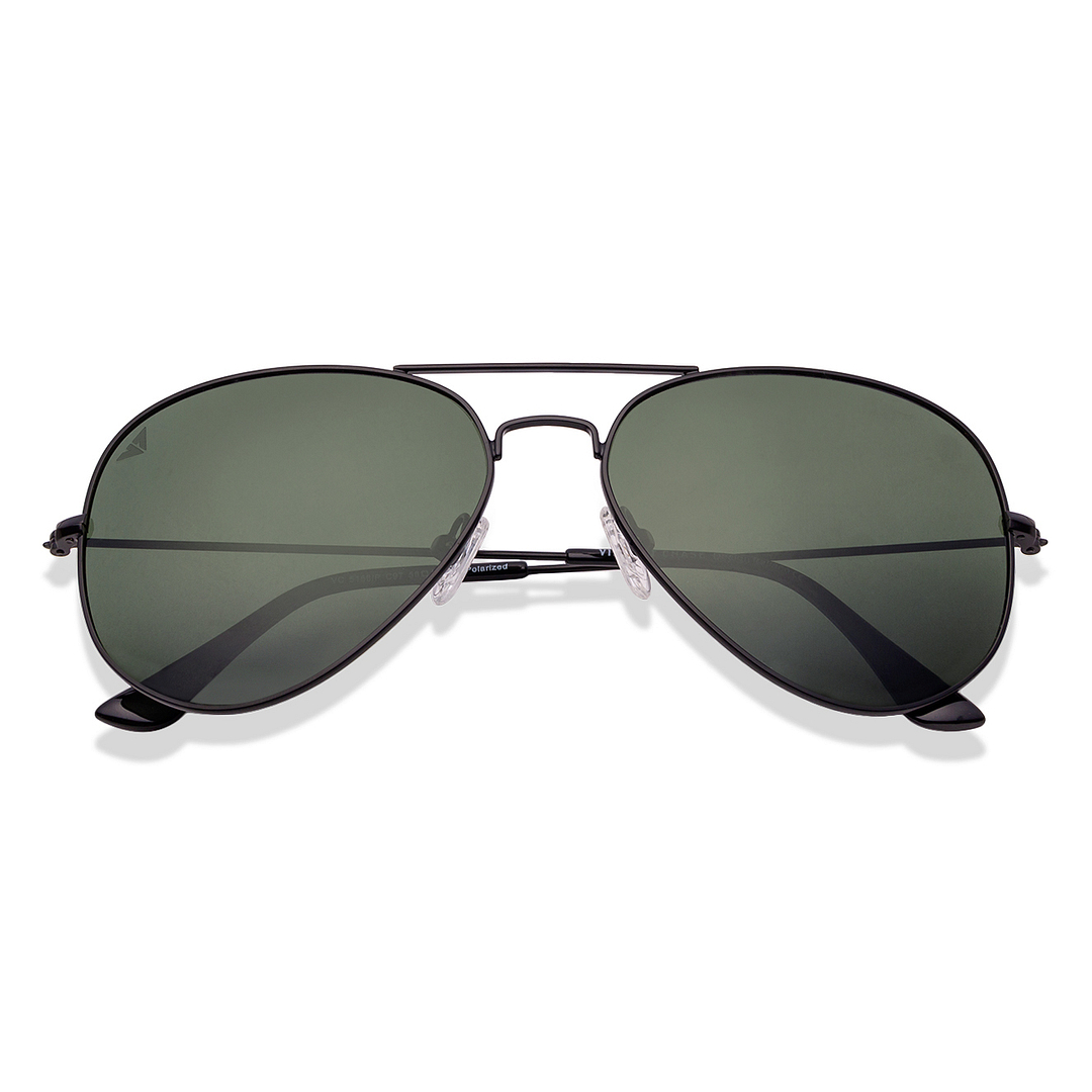 Vincent Chase Online Black Full Rim Aviator left side