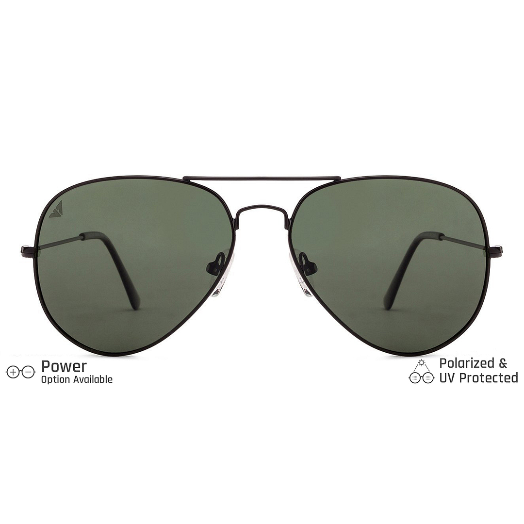 Vincent Chase Online Black Full Rim Aviator left side