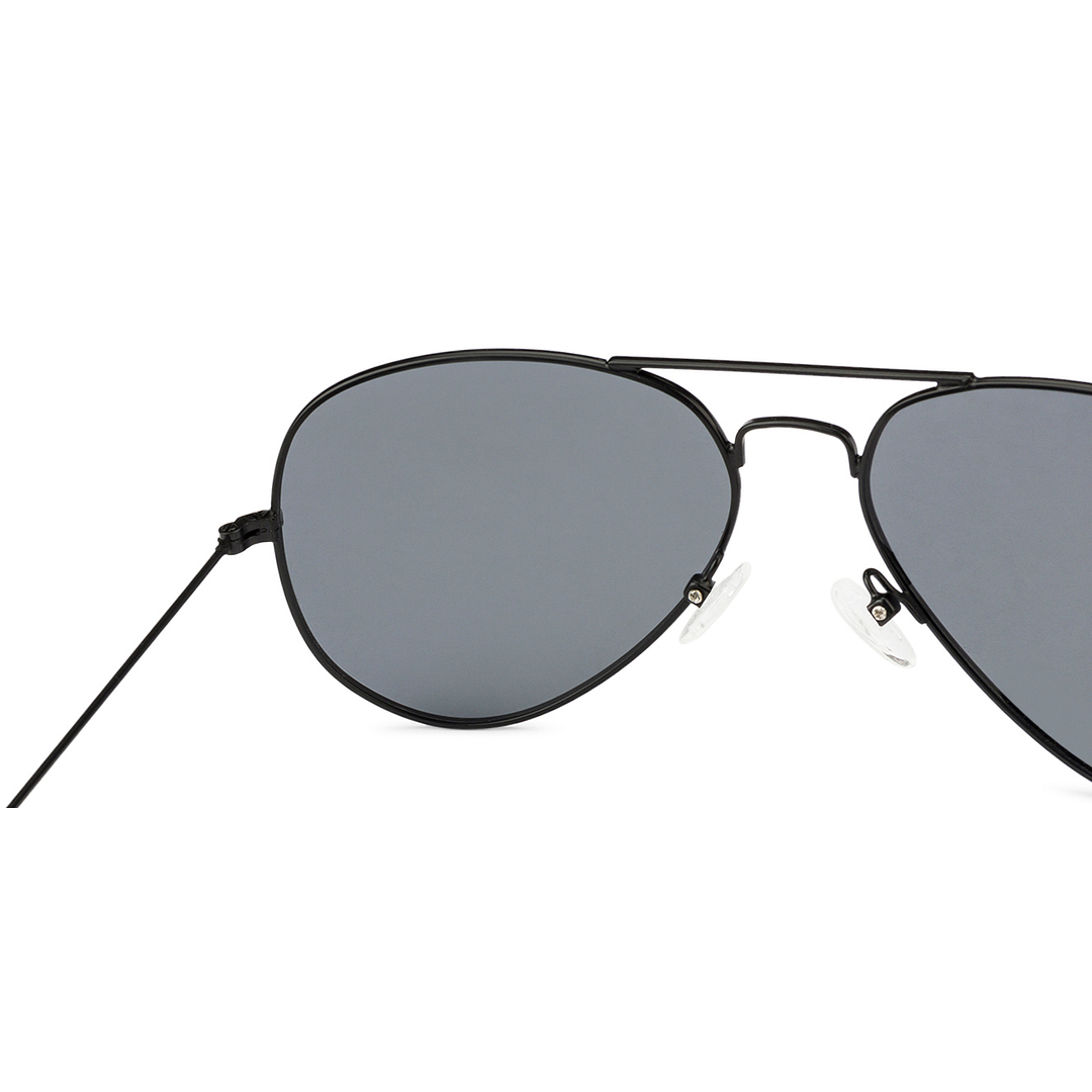 Vincent Chase Polarized Black Full Rim Aviator left side