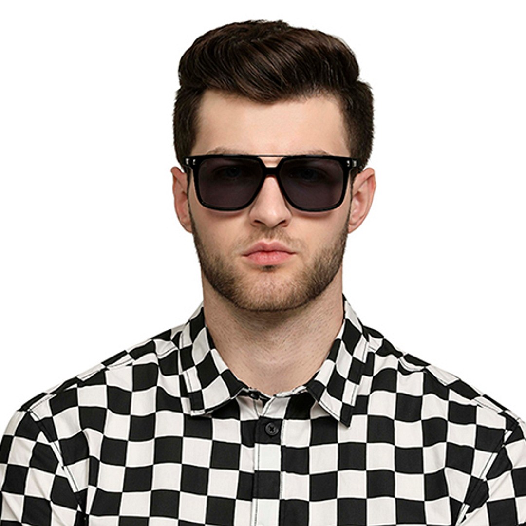 Vincent Chase Online Gunmetal Full Rim Rectangle left side