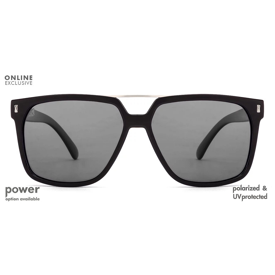 Vincent Chase Online Gunmetal Full Rim Rectangle left side