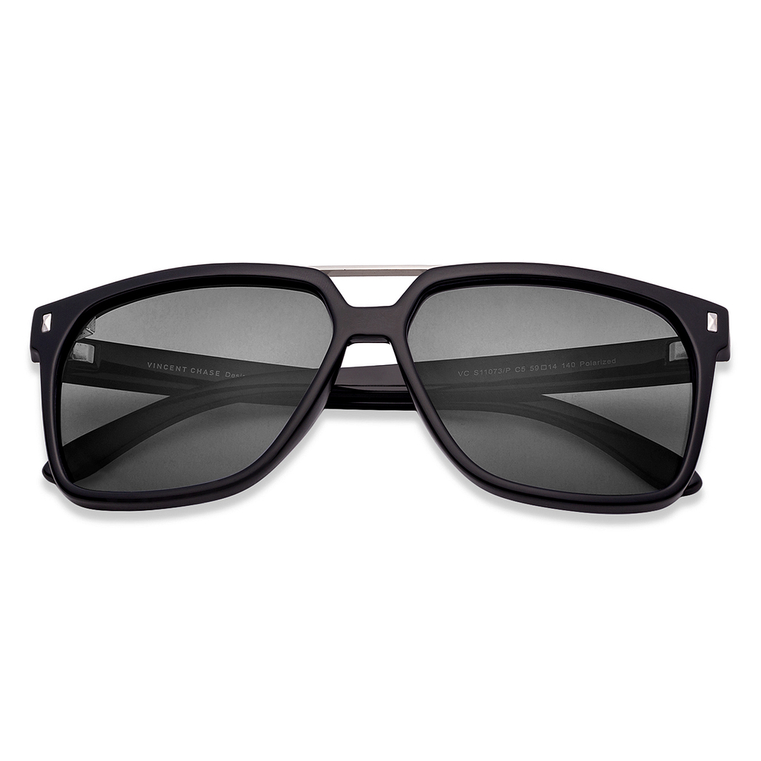 Vincent Chase Online Gunmetal Full Rim Rectangle left side