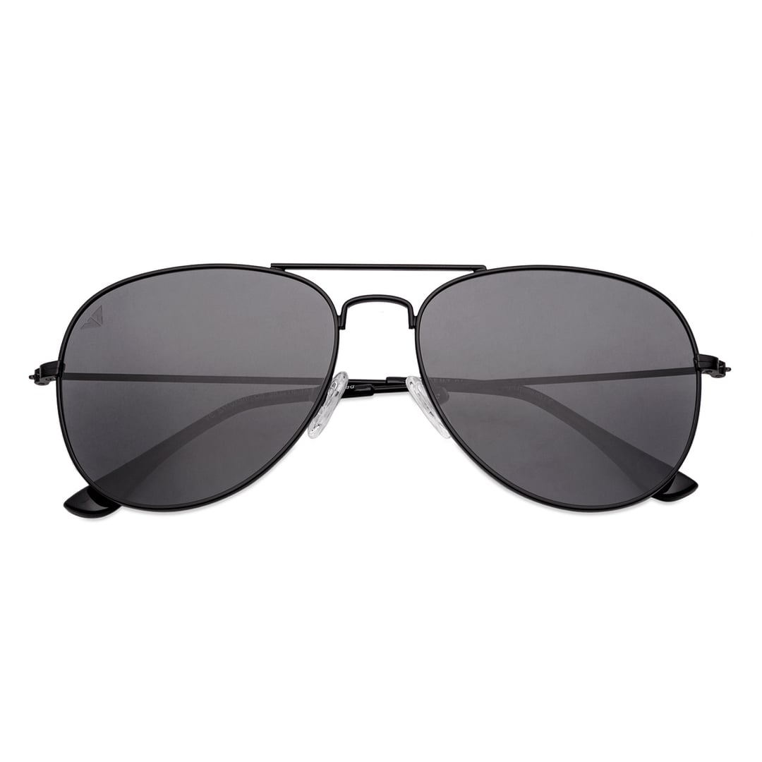 Vincent Chase Polarized Black Full Rim Aviator right side
