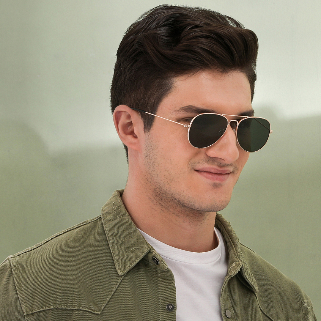 Vincent Chase Online Gold Full Rim Aviator right side