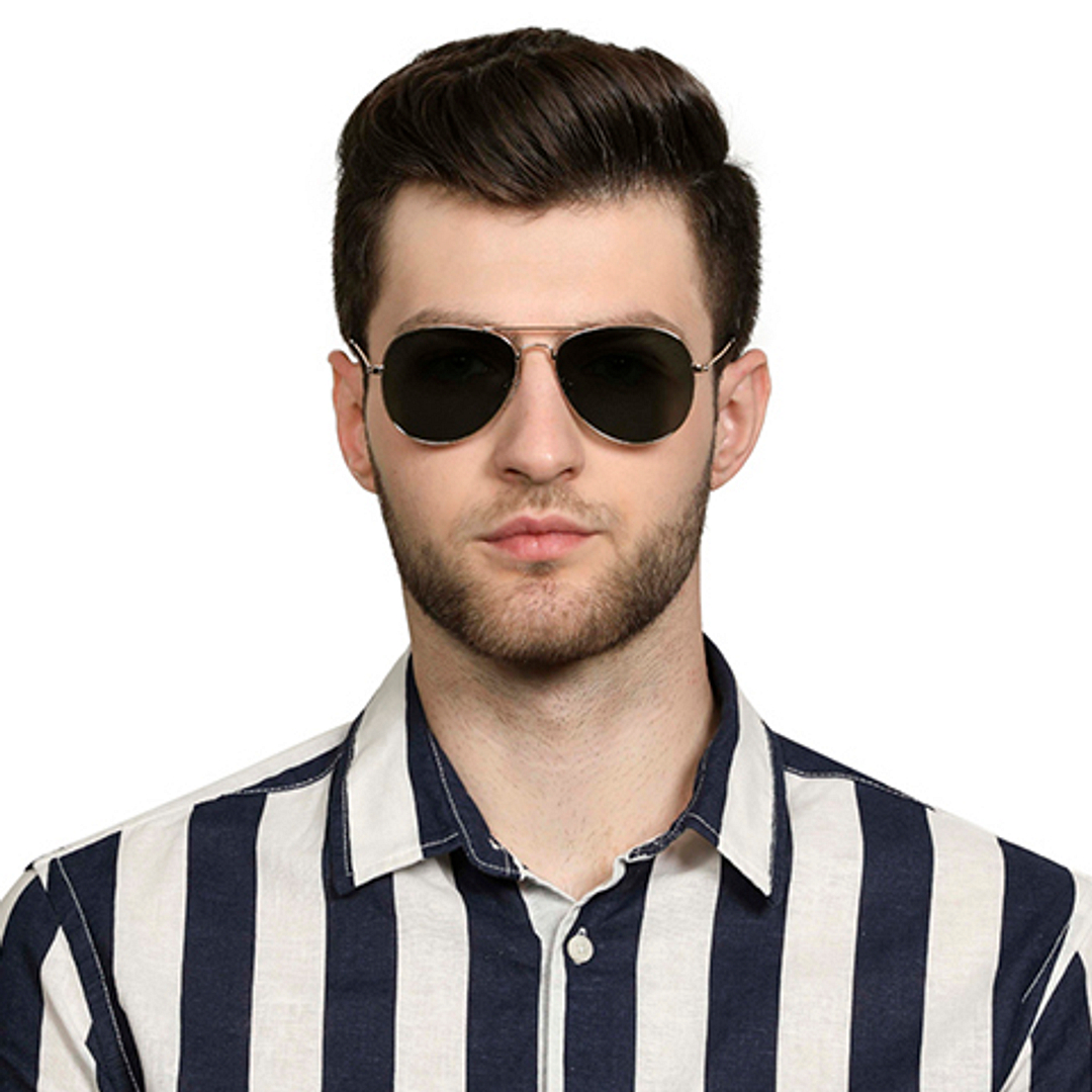 Vincent Chase Online Gold Full Rim Aviator left side