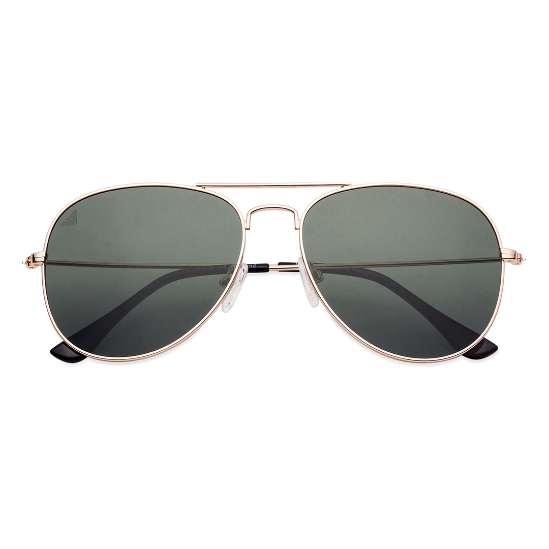 Vincent Chase Online Gold Full Rim Aviator left side