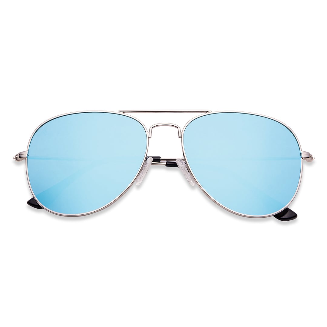 Vincent Chase Polarized Silver Full Rim Aviator right side