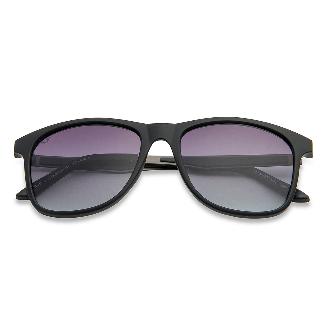 Vincent Chase Polarized Black Full Rim Square right side