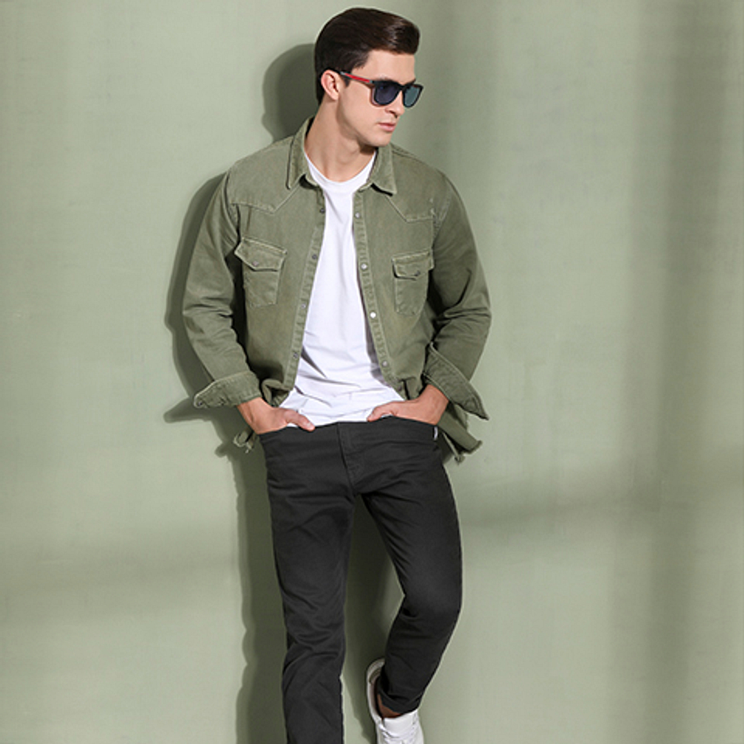 Vincent Chase Polarized Black Full Rim Square right side