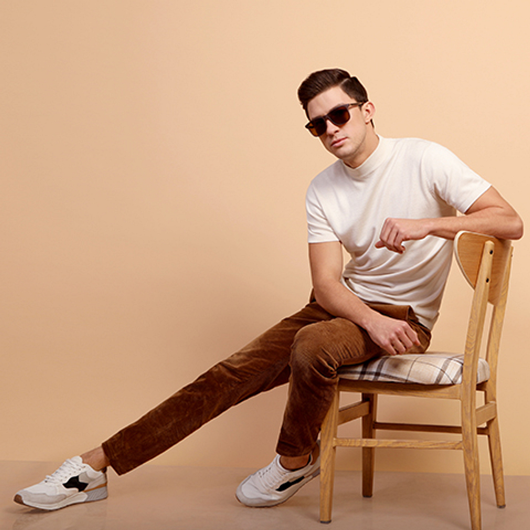 Vincent Chase Polarized Brown Full Rim Square left side