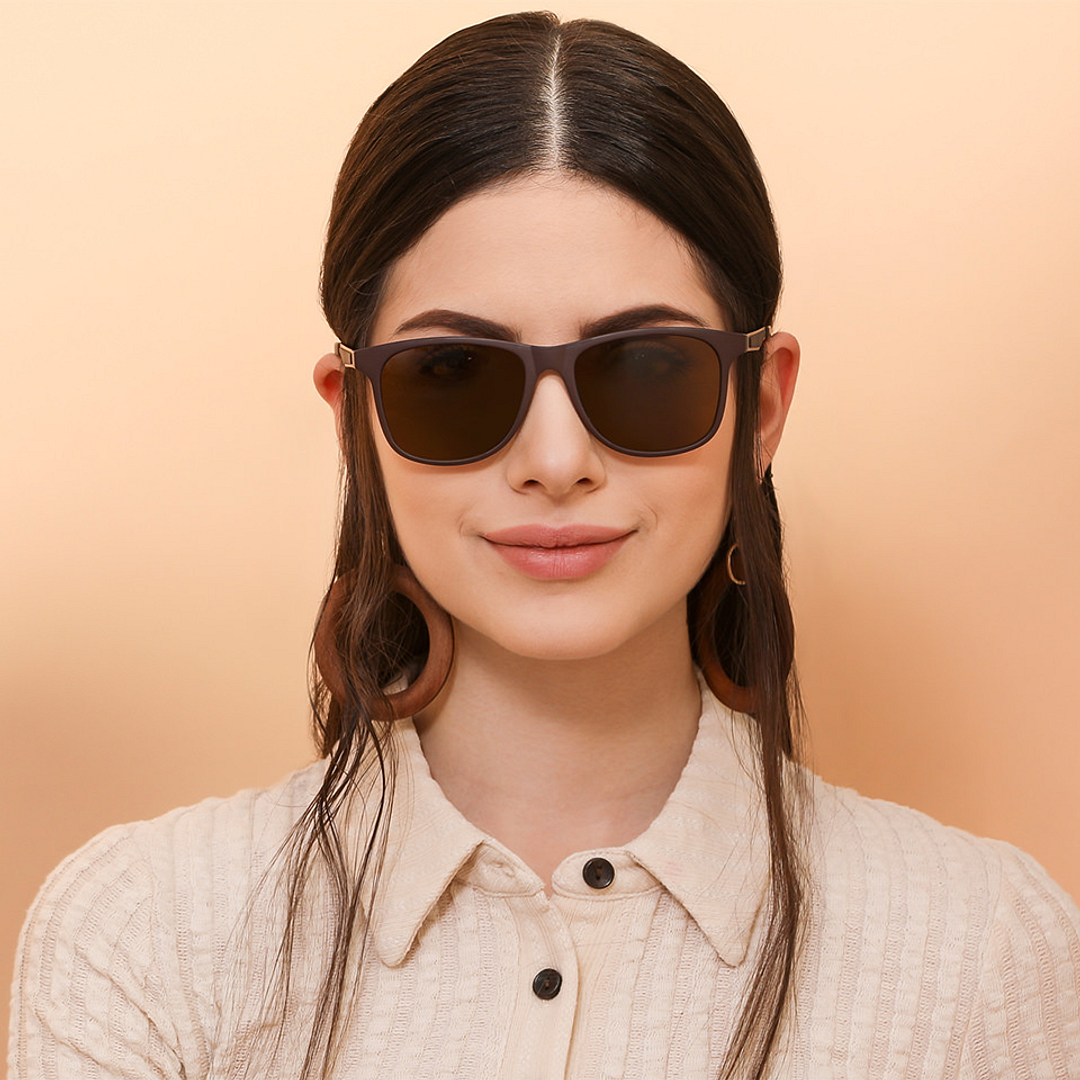 Vincent Chase Polarized Brown Full Rim Square right side