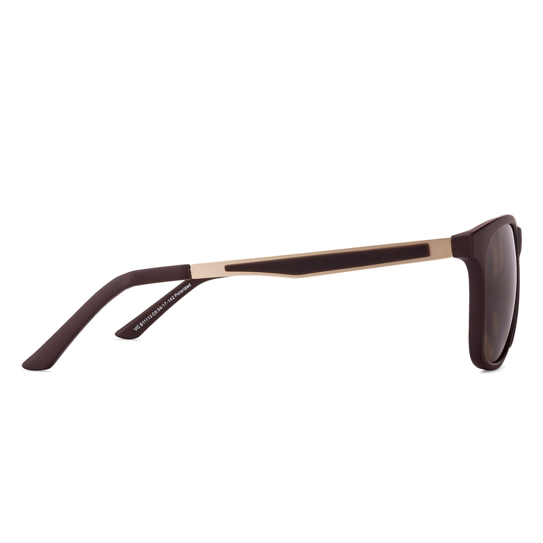 Vincent Chase Polarized Brown Full Rim Square left side