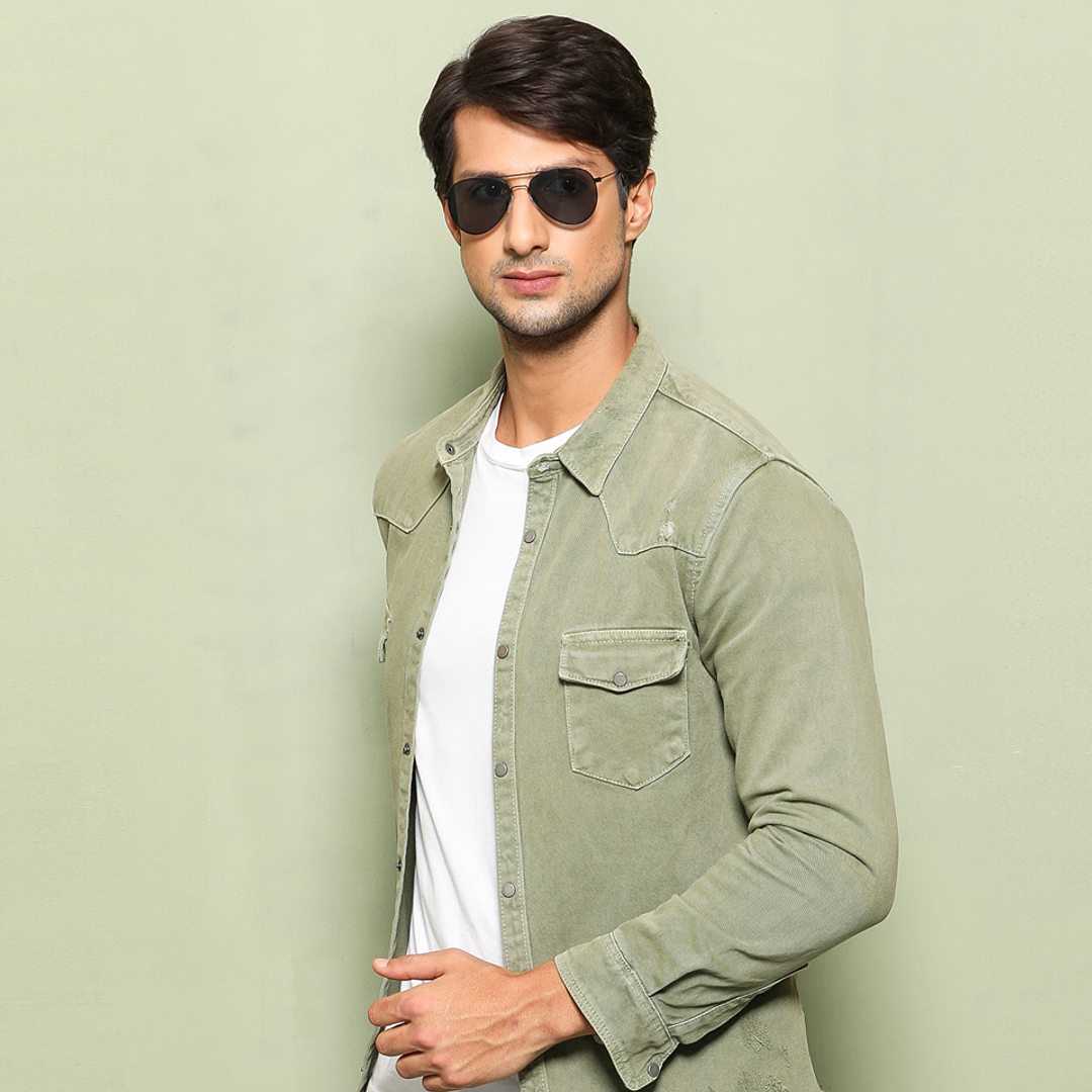 Vincent Chase Online Black Full Rim Aviator right side