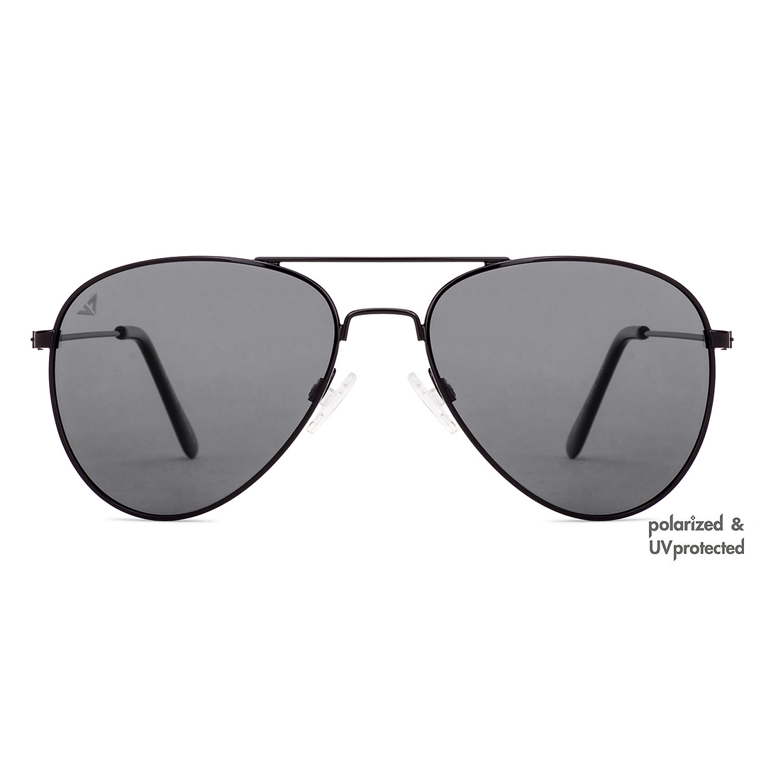 Vincent Chase Online Black Full Rim Aviator left side