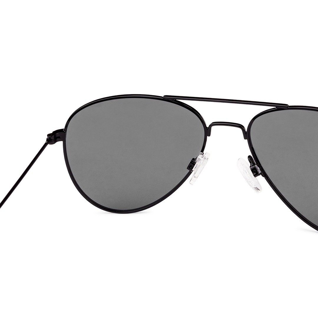 Vincent Chase Online Black Full Rim Aviator left side