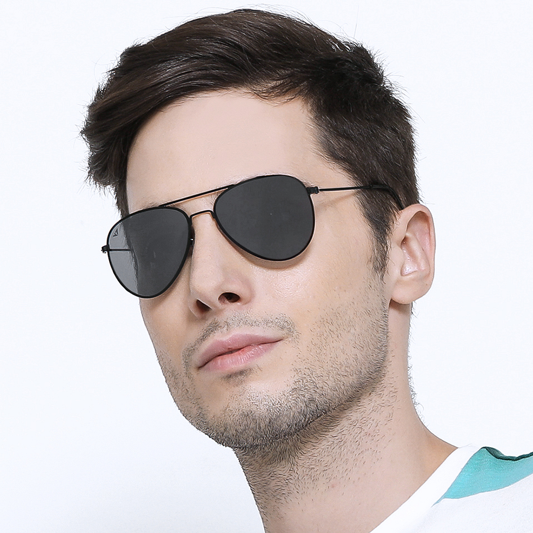 Vincent Chase Online Black Full Rim Aviator right side