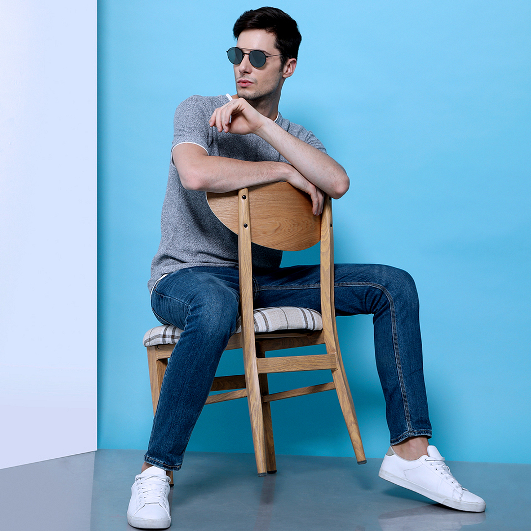 Vincent Chase Online Black Full Rim Round left side