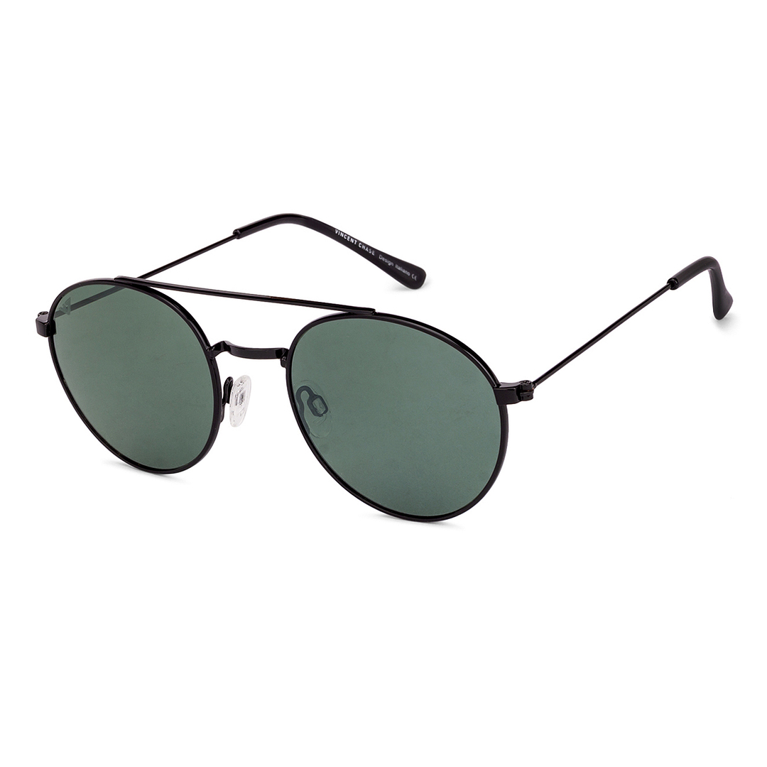 Vincent Chase Online Black Full Rim Round left side