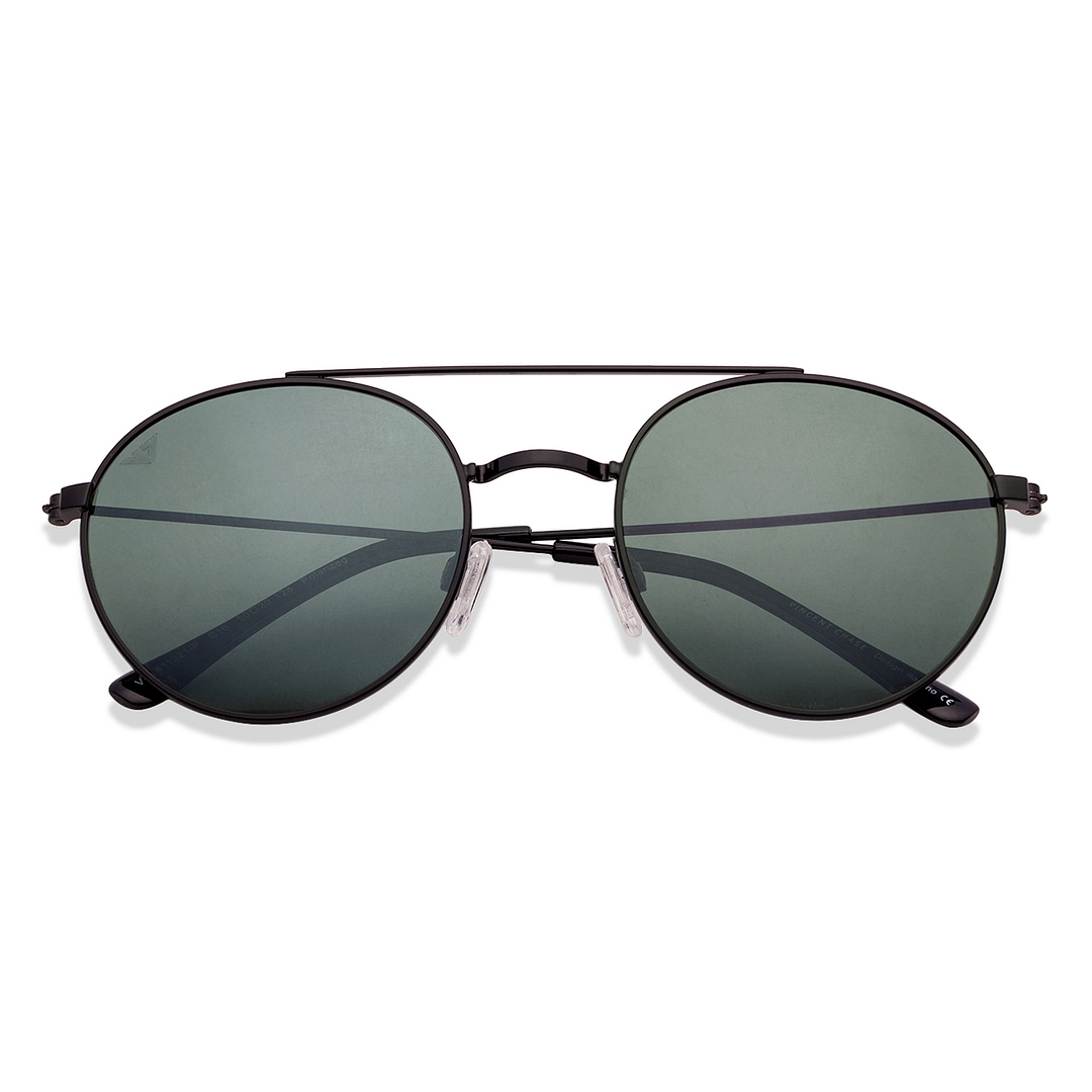 Vincent Chase Online Black Full Rim Round left side