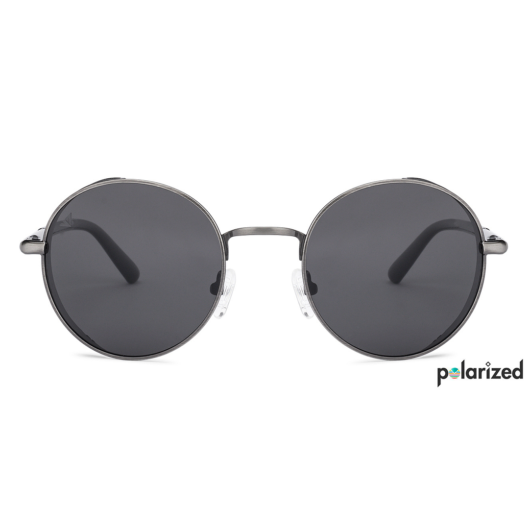 Vincent Chase Online Gunmetal Full Rim Round left side