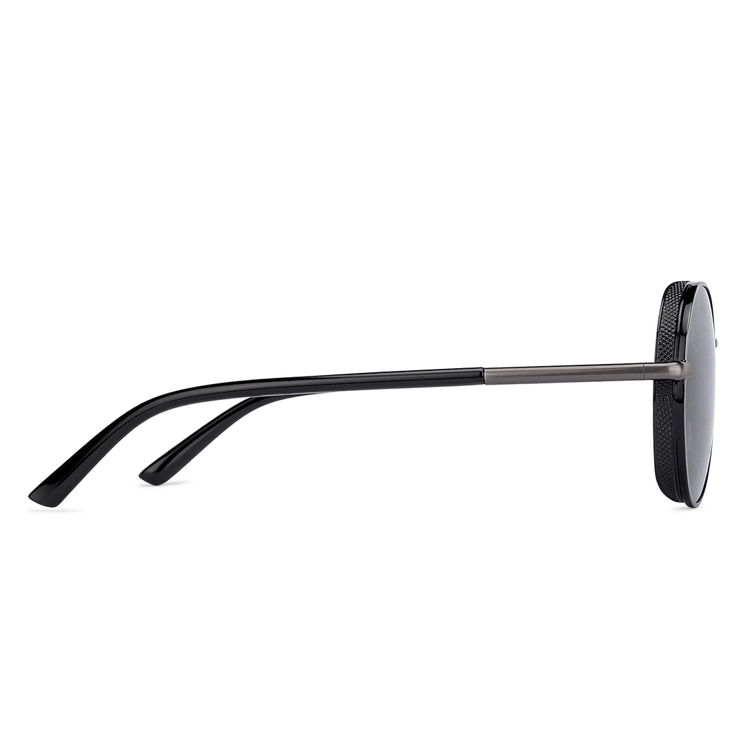 Vincent Chase Online Gunmetal Full Rim Round left side