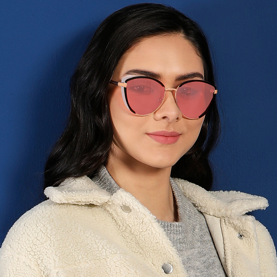 Vincent Chase Online Gold Full Rim Cat Eye right side